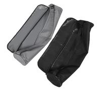 BESPORTBLE Bolsa para Transportar Esterillas de Yoga 2 Piezas Tela Oxford Resistente al Agua con Cremallera Tamaño 72X16 CM Color Gris y Negro Organizador Deportivo para Gimnasio y