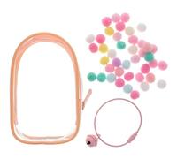 BESPORTBLE Bolsa Transparente para Exhibición y Almacenamiento de Muñecas Mini con Campana y Anillo Organizador Práctico y Portátil para Figuras Coleccionables