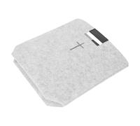 BESPORTBLE Bolso Biblia Mujer Fieltro Diseño Cruzado Capacidad Grande Transporte Cómodo para Iglesia Escuela Compras Gris-