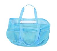 BESPORTBLE Bolso de Hombro de Malla para Playa Bolsa de Almacenamiento Portátil para Viaje Bolsa de Playa para Almacenamiento de Juguetes Toallas y Chanclas para Niña y Exterior