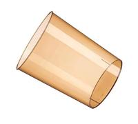 BESPORTBLE Bote de Basura de Plástico Transparente, Cubo de Basura Pequeño Redondo PET Color Caqui, Mini Papelera Doméstica de Mesa y Baño, para Organizar Otros Objetos