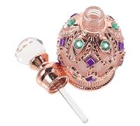 BESPORTBLE Botella De Perfume Aceite Esencial Adornos De Vidrio De Viaje Oro Rosa