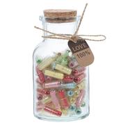 BESPORTBLE Botellas Decorativas de Cápsulas Transparentes Tapa de Corcho, 100 Piezas Pequeñas para Mensajes de Amor y Deseos, Obsequio Original para Aniversario y San Valentín en Decoración