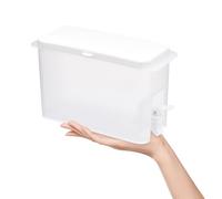 BESPORTBLE Botes 3.5l Grifo para Detergente y Suavizante, Dispensador de Líquidos PP Blanco, Diseño Sellado para Uso Diario en Lavandería