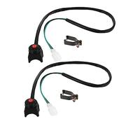 BESPORTBLE Botón de Bocina para Manillar de Motocicleta 2 Piezas Plástico Fácil de Desmontar Accesorios de Montaje para Motos y Atv