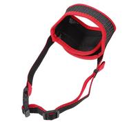 BESPORTBLE Bozal Mordeduras para Evitar Portátil Proteger de Adecuado para y Pequeño Ajustable Nylon Rojo, Cómodo al Perros en Paseos Aire Libre