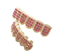 BESPORTBLE Brackets De Hip-Hop Forma De Dientes Postizos para Fiesta De Halloween Accesorios para Disfraces De Fiesta para Hombres y Mujeres Parrillas Gemas