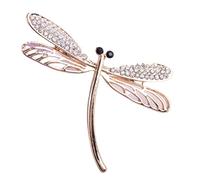 BESPORTBLE Broche De Aleación Alfiler Continuar Patas Pin De Solapa De Dragón Llave Broche De Insectos Broches Broche De Libélula De Cristal Pin De Imitación Broche De Chal Pasador Decorativo