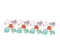 BESPORTBLE Broche De Animales Marinos Dibujos Animados Patas Esmalte Alfiler Divertido Broches Accesorios Broche De Animal Esmaltado Lindo Broche De Animal Aleación 5 Piezas X 4