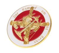 BESPORTBLE Broche de Balanza y Espada Metálico Dorado Insignia Legal para Traje de Abogado Accesorio de Joyería Profesional y Obsequio para Abogados en Eventos y Celebraciones