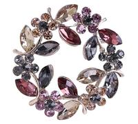 BESPORTBLE Broche De Cristal Para Mujer Broche De Flores De Imitación De Imitación Para Vestir Obsequio De Joyería Para Uso Diario