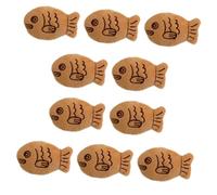BESPORTBLE Broche de Peluche de Pez Dorado 10 Piezas, Broche Pequeño de Dibujos Animados para Decoración de Ropa, Accesorio para Abrigo, Suéter y Mochila, Pinza de Pecho Femenina