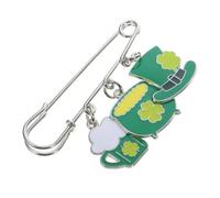 BESPORTBLE Broche Trébol precioso broche trébol verde pin de solapa decoración día oro Broche de aleación broche sombrero broche accesorio broche aleación alfiler broche decorativo Green