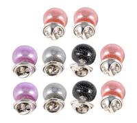 BESPORTBLE Broches Anti-Vaciado para Ropa Mujer Set de 10 Broches Pequeños de Acero Inoxidable y Plástico Colores Mixtos Estilo Estrellado Accesorios Versátiles para Camisa Suéter y