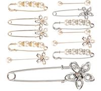 BESPORTBLE Broches para Suéter y Chal 12 Piezas Mezcla, Imperdibles Decorativos para Ropa, Pinzas para Vestidos y Faldas, Accesorios para Cintura, Complemento Mujer Fiesta y Estilo Aleatorio
