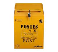 BESPORTBLE Buzones Montaje en La Pared Buzón Aire Galvanizado Clave de Metal Capacidad Comercial Casa Rural Oficina Decorativo Oficina Negocio Paquete Paquete Drop Slot Secure Block