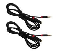 BESPORTBLE Cable de Extensión de Audio Auxiliar 3 Metros 2 Unidades Macho a Hembra Extensor de Auriculares y Micrófono Compatible para Oficina Podcast y Estudio Multimedia