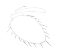 BESPORTBLE Cadena De Cintura Con Clavos De Sauce Para Pantalones Vaqueros Cinturón De Cadena De Metal Cadena De Cintura Punk Con Pinchos Cadena Para Vaqueros Joyería Para Mujer Cinturón