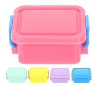 BESPORTBLE Caja de Almacenamiento para Casa de Muñecas Miniatura 5 Piezas Colores Variados Rosa Amarillo Azul Lavanda Verde Claro Contenedores Pequeños para Decoración y Organización