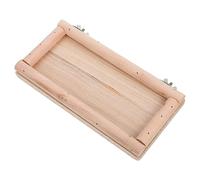 BESPORTBLE Caja de Comida para Loros Jaula pajaros jaulas para pajaros Juguete de Conejo Tabla de Salto de hámster Jaula de Perca de hámster Plataforma de Loros de múltiples Fines trampolín