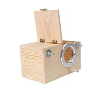 BESPORTBLE Caja de cría de Loros pájaro de Madera nidos de pájaros cotorra anidando Madera Maciza Nido de Pájaro casa de pájaros de Madera Casa de molusco el Nido del pájaro Decorar Bambú