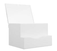 BESPORTBLE Caja de Donaciones con Cerradura de Acrílico Blanco para Tickets | Buzón de Sugerencias con Ranura Frontal y Tapa Extraíble, Uso Privado para Organizaciones y Mostradores