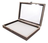 BESPORTBLE Caja de Exhibición con Tapa Transparente Varios estilos para Colección y Decoración y Marco de Madera, Vitrina para Insectos y Mariposas de Escritorio Varios estilos