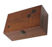 BESPORTBLE Caja de Madera Almohadilla para Alfileres Estuche Portátil Multiusos para Costura Vintage Adecuado para Manualidades y Almacenamiento en Proyectos de Costura
