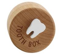 BESPORTBLE Caja de Madera para Guardar Dientes de Recuerdo para Ñiño, Gran Capacidad, Cierre Seguro, Adecuado para Conservar Recuerdos Infantiles