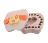 BESPORTBLE Caja de Madera para Guardar los Primeros Dientes de Leche de Bebe para Recopilar Recuerdos de Nacimiento y Dientes de Leche Niñas para Showers y Coleccionismo Familiar