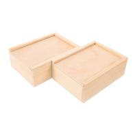 BESPORTBLE Caja de Madera para Obsequios y Soporte para Cerillas con Tapa Deslizante, Estructura Compacta que Mantiene Cerillas Secas, Diseño Rústico Elegante para Fiestas y Cocina