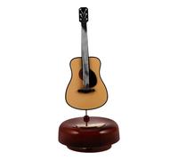 BESPORTBLE Caja de Música de Cuerda Modelo Guitarra Miniatura Caja de Melodías Mecánica Vintage Decoración de Mesa Musical Obsequio Creativo para Cumpleaños