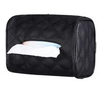 BESPORTBLE Caja de Pañuelos para Coche Cube Negra de PU Ranura