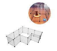 BESPORTBLE Caja De Perro Hierro 35x35cm 8 Paneles Fácil De Montar Ideal para Mascotas