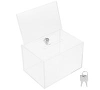 BESPORTBLE Caja de Sugerencias de Acrílico Transparente para Votaciones con Ranura, Resistente a Daños y Adecuado para Participación Pública en Elecciones y Opiniones