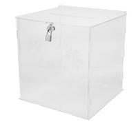 BESPORTBLE Caja de Tarjetas con Cerradura Caja para Tarjetas de Boda Acrílico Cuadrada de Visita de Felicitación Bodas y Shower