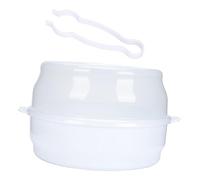 BESPORTBLE Caja Esterilizadora para Biberones Microondas de Abs Color Claro, Portátil Tapa Protectora, para Almacenamiento y Esterilización Segura de Biberones y Vajilla de Niño, Uso