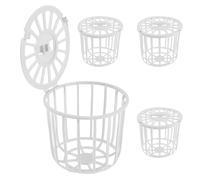 BESPORTBLE Caja Nido para Pájaros Pequeña de Plástico Resistente, Set de 4 Cestas para Anidar Pinzones y Canarios, Accesorios para Jaulas de Cría, Suministros para Aves Domésticas