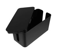 BESPORTBLE Caja Organizadora Cables Caja para Ocultar Cordones de Plástico Negro Conveniente y Ordenada para Almacenamiento de Cables para Oficina y Hogar