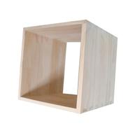 BESPORTBLE Caja Organizadora de Madera Beige Diseño Modular y Estructura de Cola de Milano para Manualidades y Almacenamiento en Oficina