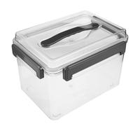BESPORTBLE Caja Organizadora para Lentes de Cámara Material Pet Reforzado, Junta Tórica y Tapa Transparente, Diseño Compacto Adecuado para Fotógrafos en Movimiento, Medidas 11,4 X 7,5 X 6,9