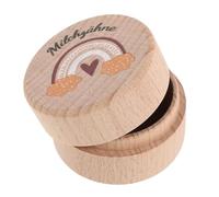 BESPORTBLE Caja Pequeña de Madera para Guardar Dientes de Leche Perdidos Ranuras Transparentes, Soporte Lindo Niñas, Recuerdo Decorativo del Hada Dientes, Obsequio Especial de Almacenamiento