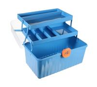 BESPORTBLE Caja Porta Medicamentos Portátil Botiquín De Emergencia Grande Multicapa De Plástico Transparente Asa Cierre Hermético Organizador Para Hogar Escuela Guardería