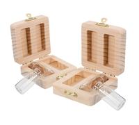 BESPORTBLE Caja Recuerdos Personalizada para Bebés con Compartimentos para Primer Corte de Cabello y Cordón Umbilical Diseño Elegante y Protección para Recién Nacido Almacenamiento Versátil