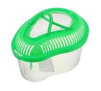 BESPORTBLE Caja Transportadora para Reptiles Pequeña Tapa, Plástico Duradero, 21x15x12 Cm, Tanque para Mascotas Plataforma para Tomar El Sol, Transportador De Viaje para Reptiles y Peces Pequeños