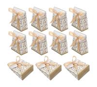 BESPORTBLE Cajas de Dulces para Boda Estilo Europeo 100 Piezas, Cajas de Obsequio Doradas para Recuerdos de Invitados, Embalaje para Snacks y Golosinas en Fiestas y Eventos