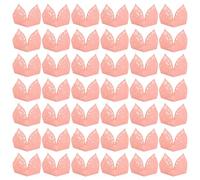 BESPORTBLE Cajas Decorativas para Dulces 50 Piezas Color Rosa Diseño Calado y Borde de Encaje Envoltorios para Trufas y Bombones Ideales para Fiestas Bodas y Celebraciones Obsequios