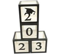 BESPORTBLE Cajas para Globos de Graduación Negras 4 Unidades Estuches Ornamentales para Decoración de Fiesta y Accesorios para Fotos Eventos de Graduación