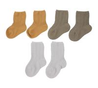 BESPORTBLE Calcetines de Ñiño de Invierno y Calcetines Cálidos para Recién Nacidos, Talla S, Tubo Medio, sin Costuras, Material Transpirable para Primavera y Otoño, 3 Pares, Niño y Niña Ñiño