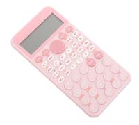 BESPORTBLE Calculadora Científica Rosa y Batería de Botón Pantalla Grande de 12 Dígitos Material Didáctico Diseño Sincronizado para Estudiantes para Escuela y Competencias Matemáticas